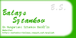 balazs sztankov business card